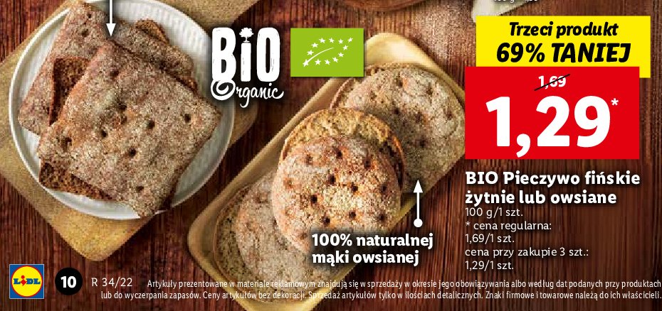 Pieczywo żytnie fińskie bio Bio organic promocje