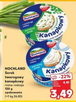 Serek ze szczypiorkiem Hochland kanapkowy promocja