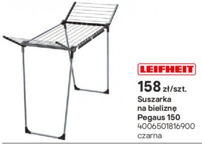 Suszarka na bieliznę Pegasus 150 czarna promocja w Castorama