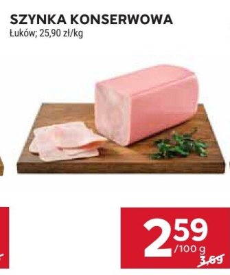 Szynka konserwowa Łuków promocja w Stokrotka