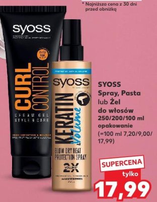 Spray do stylizacji włosów Syoss  promocja w Kaufland