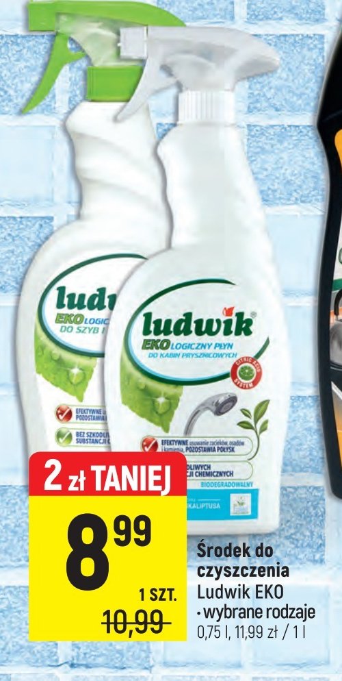 Płyn ekologiczny do mycia szyb i luster Ludwik promocja