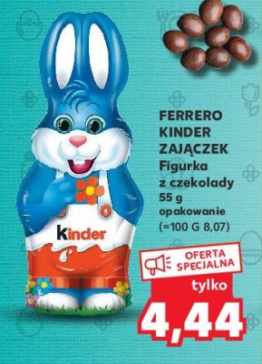 Zając wielkanocny Kinder promocja