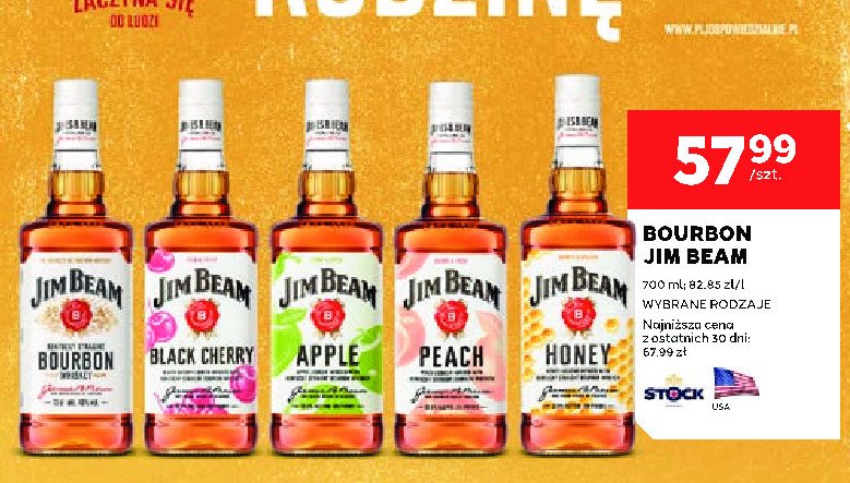 Bourbon Jim beam honey promocja w Stokrotka