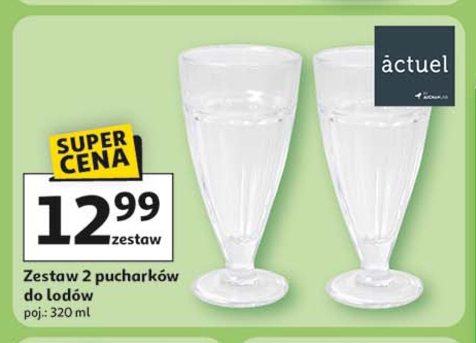 Pucharki do lodów 320 ml Actuel promocja w Auchan