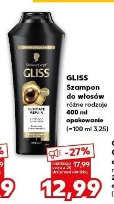 Szampon do w艂os贸w Gliss kur ultimate repair promocja