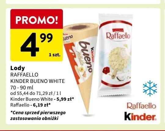 Rożek Kinder bueno white promocja