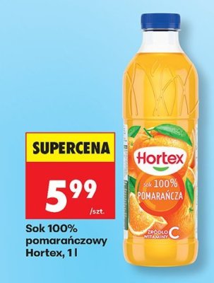 Sok 100% pomarańczowy, 1 l promocja w Biedronka
