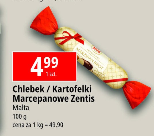 Chlebek marcepanowy Zentis promocja