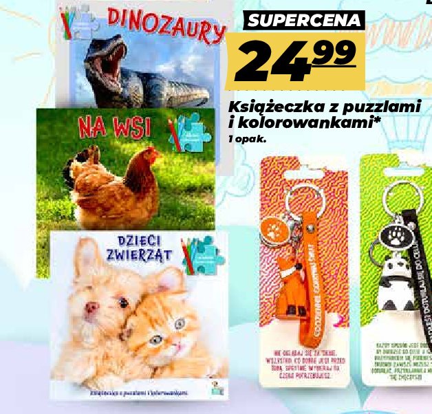 Książka z puzzlami dzieci zwierząt promocja