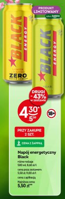 Napój energetyczny pear Black energy promocja