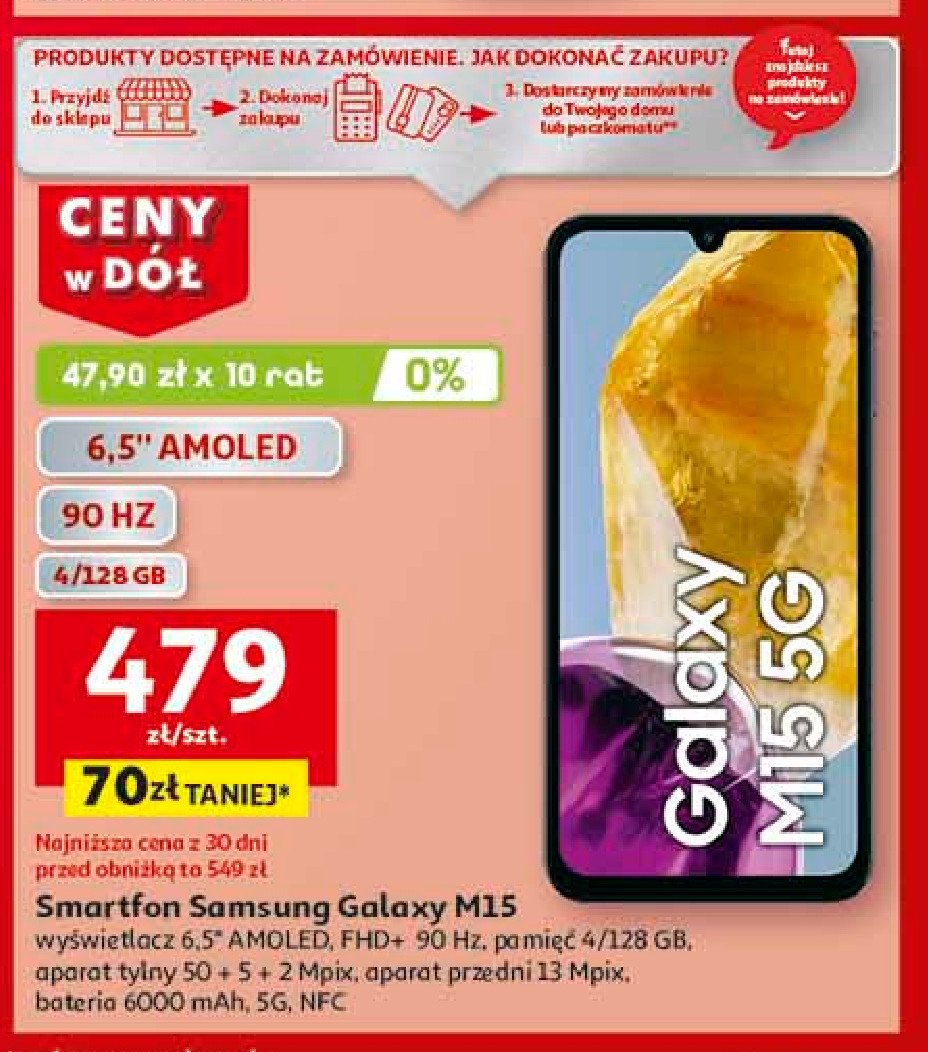 Smartfon m15 Samsung galaxy promocja