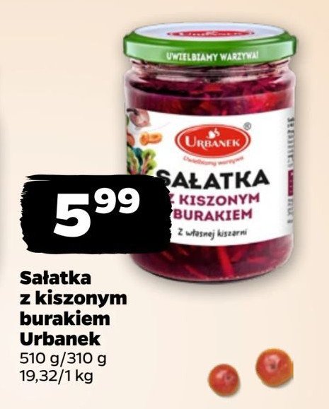 Sałatka z kiszonym burakiem Urbanek promocja