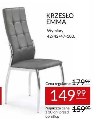 Krzesło EMMA wymiary 42/42/47-100 Abra Meble promocja w Abra Meble