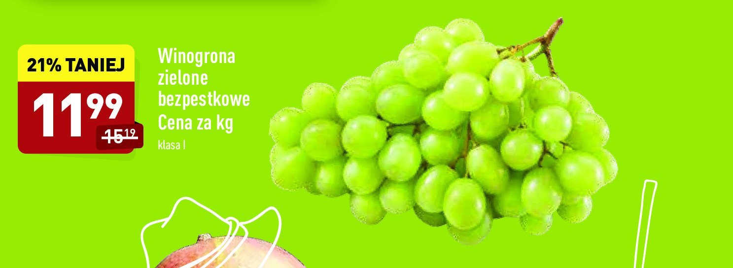 Winogrona zielone promocje
