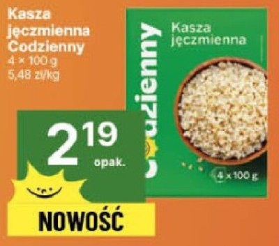Kasza jęczmienna Codzienny 4x100g promocja w Delikatesy Centrum