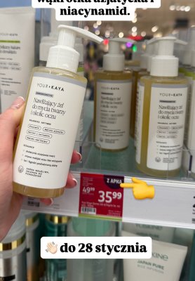 Nawilżający żel do mycia twarzy i okolic oczu promocja w Rossmann
