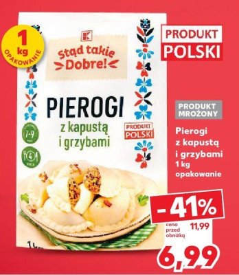 Pierogi z kapustą i grzybami promocja w Kaufland