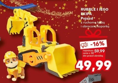 Pojazd Rubble i jego ekipa z ruchomą łyżką i obracającą koparką promocja w Kaufland