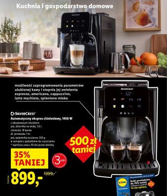 Automatyczny ekspres ciśnieniowy 1450 W promocja w Lidl