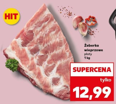 Żeberka wieprzowe płaty promocja w Kaufland