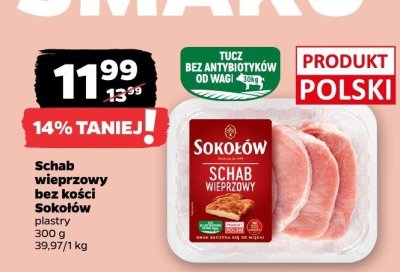 Schab wieprzowy bez kości plastry promocja w Netto