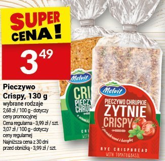 Pieczywo Crispy, 130 g promocja w Twój Market