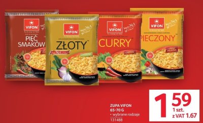Zupa Vifon różne rodzaje promocja w Selgros