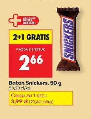 Baton Snickers promocja w Biedronka