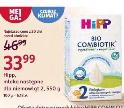 Mleko następne dla niemowląt 2 promocja w Rossmann