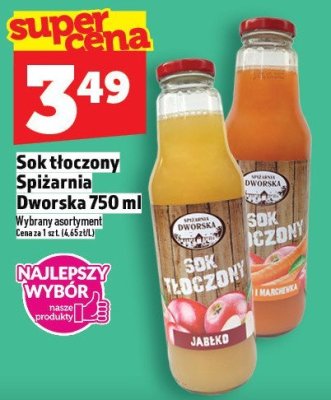Sok tłoczony Spiżarnia Dworska 750 ml promocja w TOPAZ