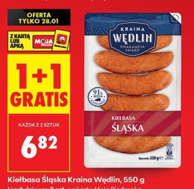 Kiełbasa śląska grillowana Olewnik promocja w Biedronka