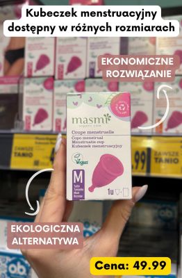 Kubeczek menstruacyjny rozmiar M promocja w Kaufland