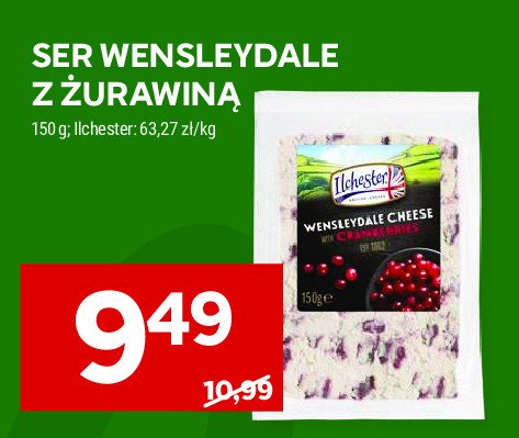 Ser wensleydale z żurawiną Wyke farms promocja