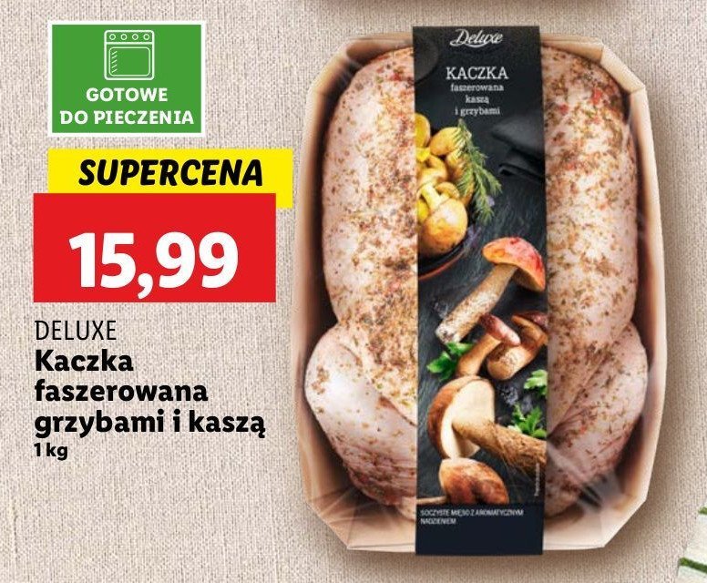 Kaczka faszerowana grzybami i kaszą Deluxe promocja w Lidl