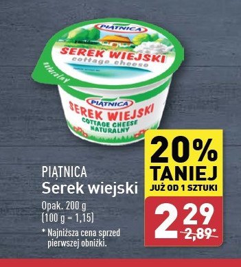 Serek wiejski Piątnica promocja w Aldi