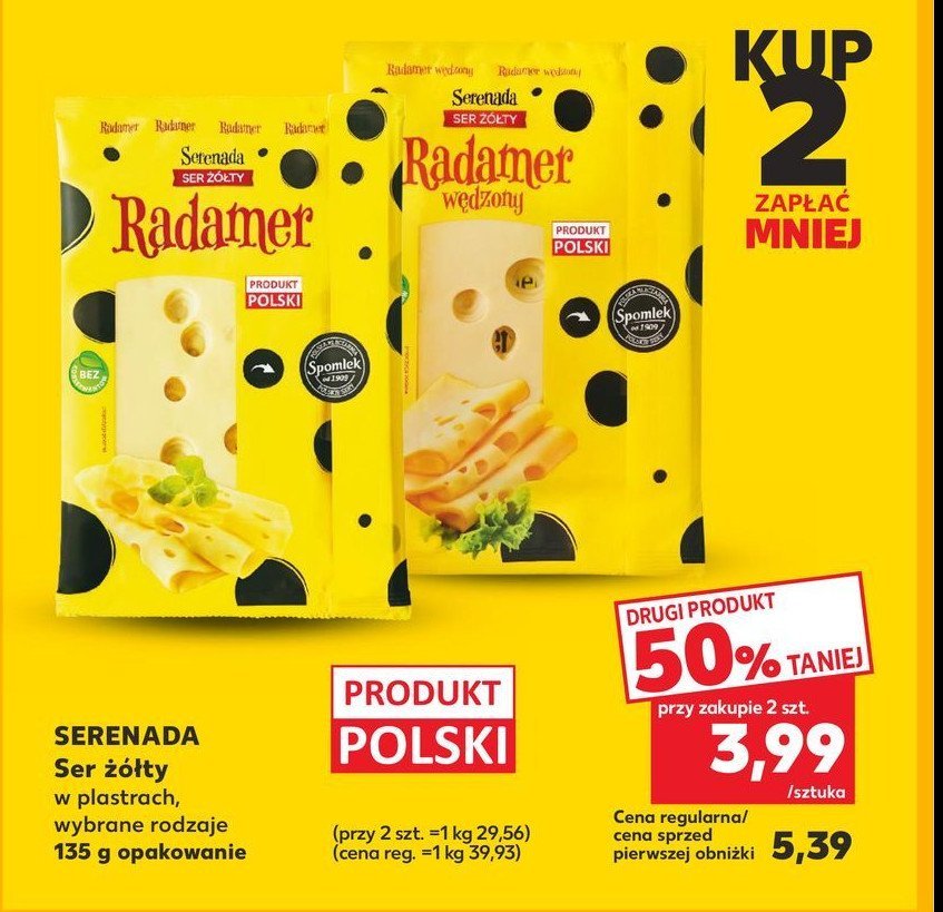 Ser żółty Serenada promocja w Kaufland