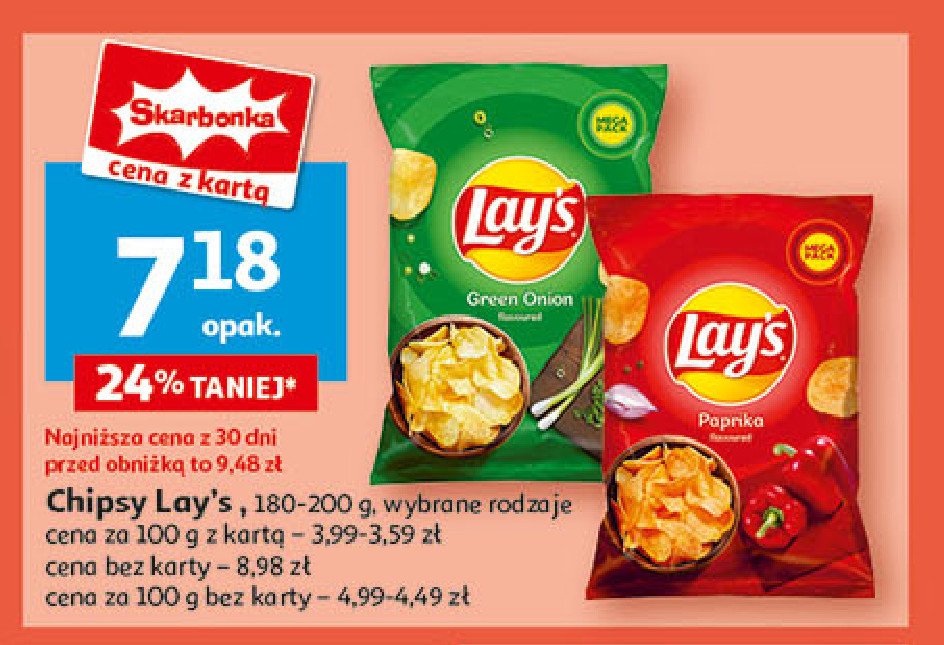 Chipsy paprykowe Lay's promocja w Auchan