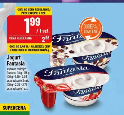 Jogurt z gwiazdkami w czekoladzie Danone fantasia promocja