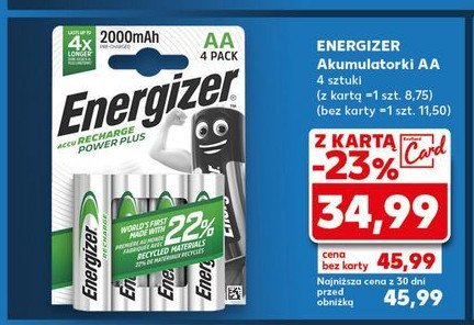 Akumulatorki aa hr6/4 2000 mah Energizer promocja