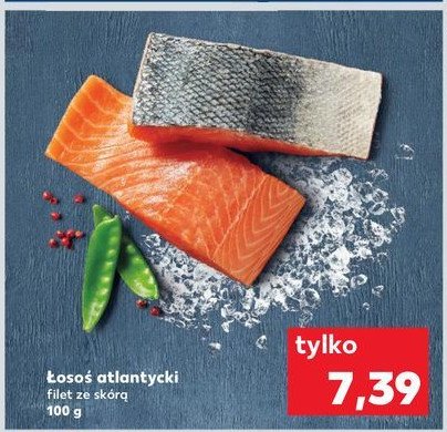 Łosoś atlantycki filet ze skórą promocja