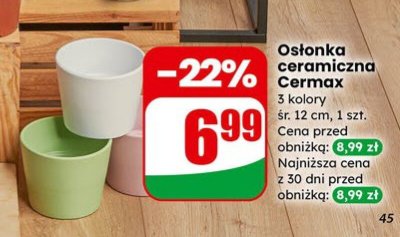 Osłonka ceramiczna  promocja w Dino