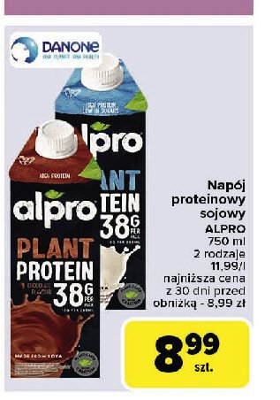 Napój 38 g Alpro plant protein promocja w Carrefour Market