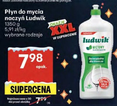 Płyn do mycia naczyń Ludwik promocja w Delikatesy Centrum