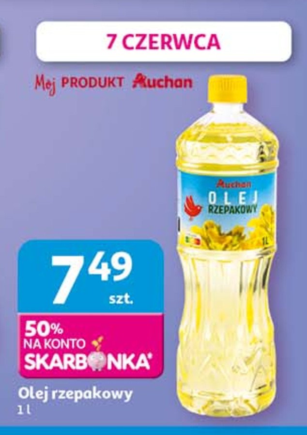 Olej rzepakowy Auchan promocja