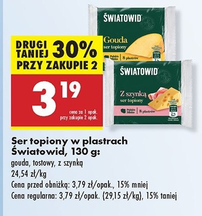 Ser gouda Światowid promocja w Biedronka