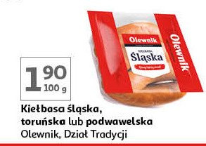 Kiełbasa toruńska Olewnik promocja w Auchan