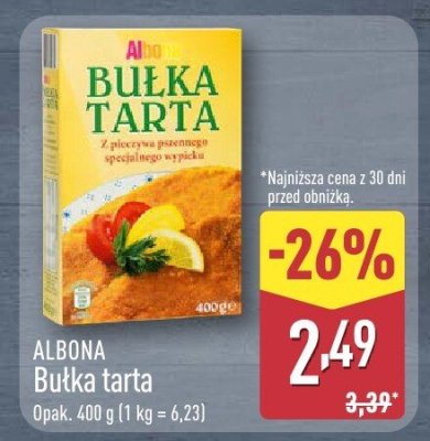 Bułka tarta  promocja w Aldi