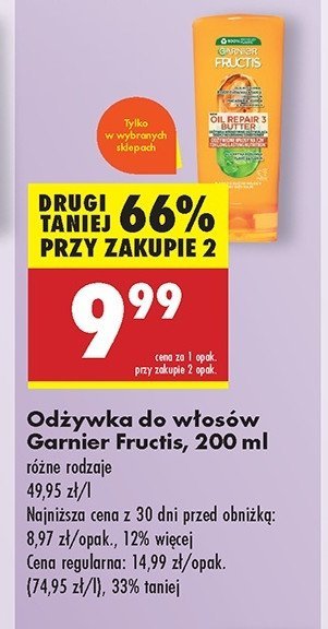 Odżywka do włosów Garnier fructis oil repair 3 butter promocja