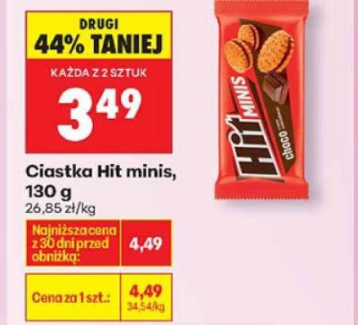 Ciastka Hit minis promocja w Biedronka